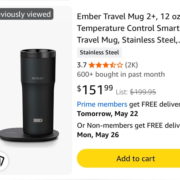 Ember - Travel Mug 2+, 12 oz, Temperature Control Smart Travel Mug - Black - Picture 10 of 10